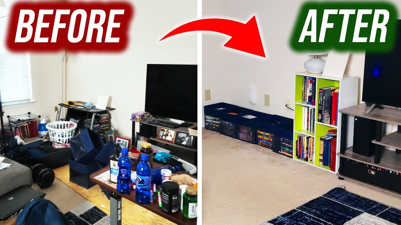 EXTREME Apartment Deep Clean | Cleaning, Decluttering & Organizing a Messy Living Room