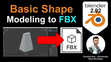Basic Shape Modeling to FBX - Blender 2.92 Tutorial
