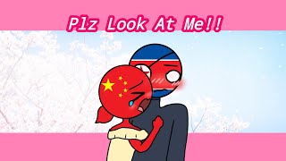 Plz Look At Me Meme Countryhumans North Korea X China