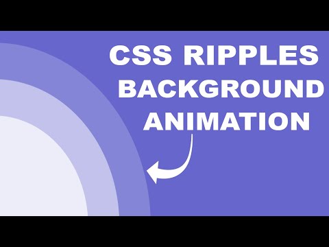 CSS Ripples Animated background Using HTML and CSS