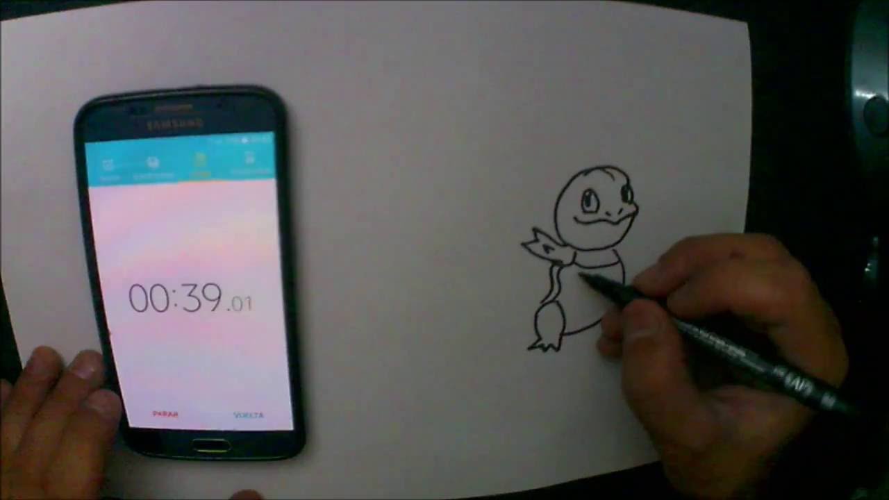 Cómo dibujar a SQUIRTLE (Pokémon GO)