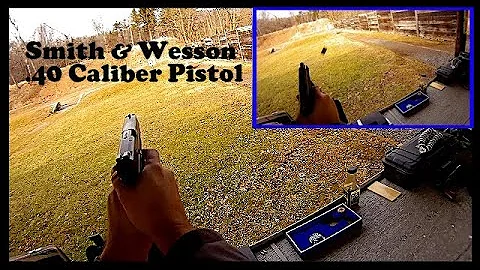 Shooting a S & W  40 Caliber Pistol