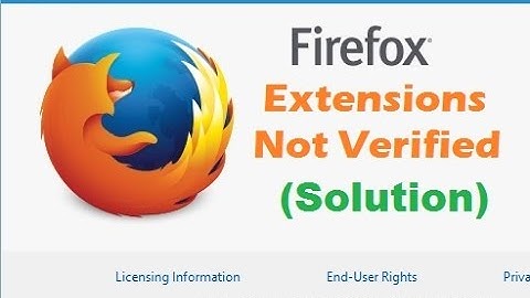 Firefox Extension/Add-ons Disabled(Solution By Ministry Of Solutions)