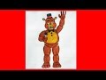 How to draw Toy Freddy, five nights at freddy's, Как нарисовать Той Фредди