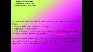 5ème dimanche de Carême année A - Moi, je suis la résurrection et la vie