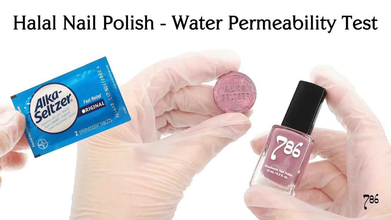 Halal Nail Polish Water Permeability Test - YouTube
