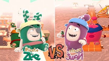 Oddbods Pirate Zee vs Pirate Newt | Oddbods Turbo Run | Android Gameplay