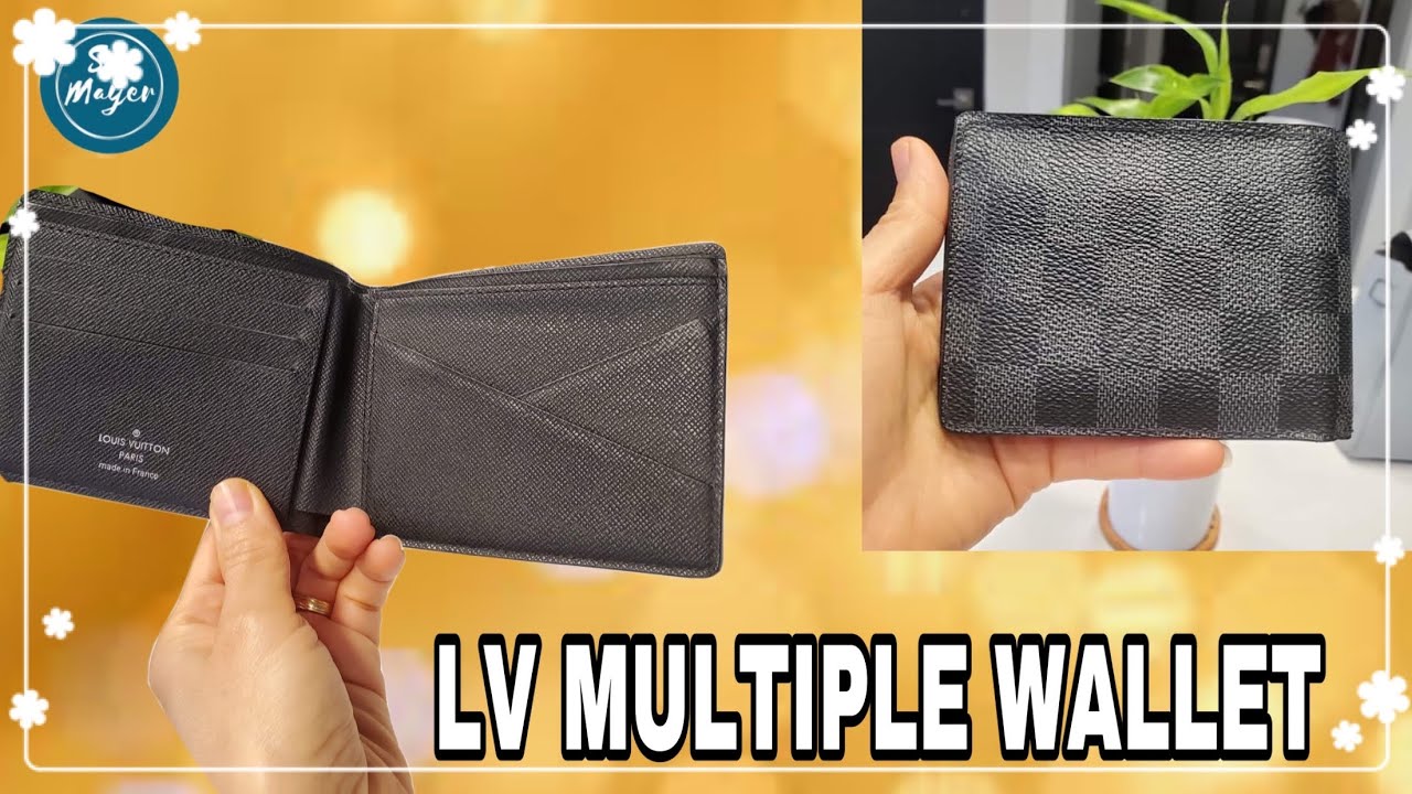 รีวิวกระเป๋าสตางค์หลุยส์ชาย Louis Vuitton Multiple Graphite Wallet |Soe Mayer