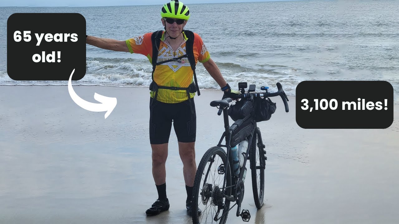 65 YEAR OLD Bikes Across the Country! | Inspiring Interview with Steve Latham