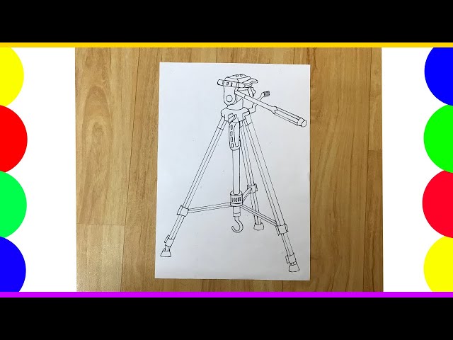 Cartoon of a Camera on a Tripod Stand  Royalty Free Vector Clipart by  djart 1173242