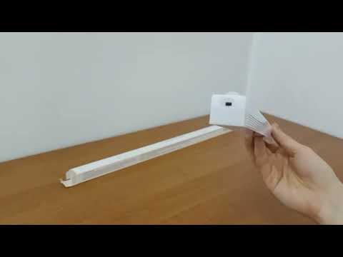 LED лампа 50 см. з акумулятором  з датчиком руху, на магніті/липучці, відео 1