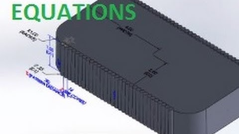 E17 SolidWorks 2012 - Adding Equations