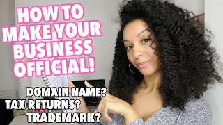 How To Make Your Online Business Official! Trademark, Sole Trader vs Limited Company & Accounting
