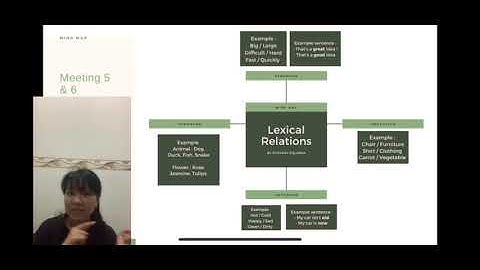 Lexical relations meeting 5 & 6 semantic