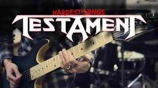 Testament HARDEST Songs On Rhythm Guitar