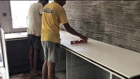 नैनो-वाइट किचन कैसे बनाते है - How to install Kitchen Countertop in Nanowhite full Detail