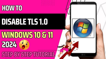 HOW TO DISABLE TLS 1.0 IN WINDOWS 11_10 (2024) | STEP BY STEP TUTORIAL