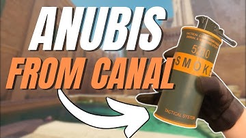CT Smoke from Canals on Anubis CS2 (Pro Lineup)