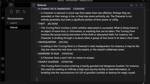 Obsidian: Inline Scripts: Using the "adventurecrafter" shortcut-file to play with AdventureCrafter