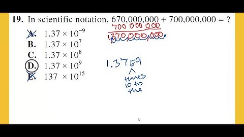 ACT Practice Question YELLOW Algebra 19 Video