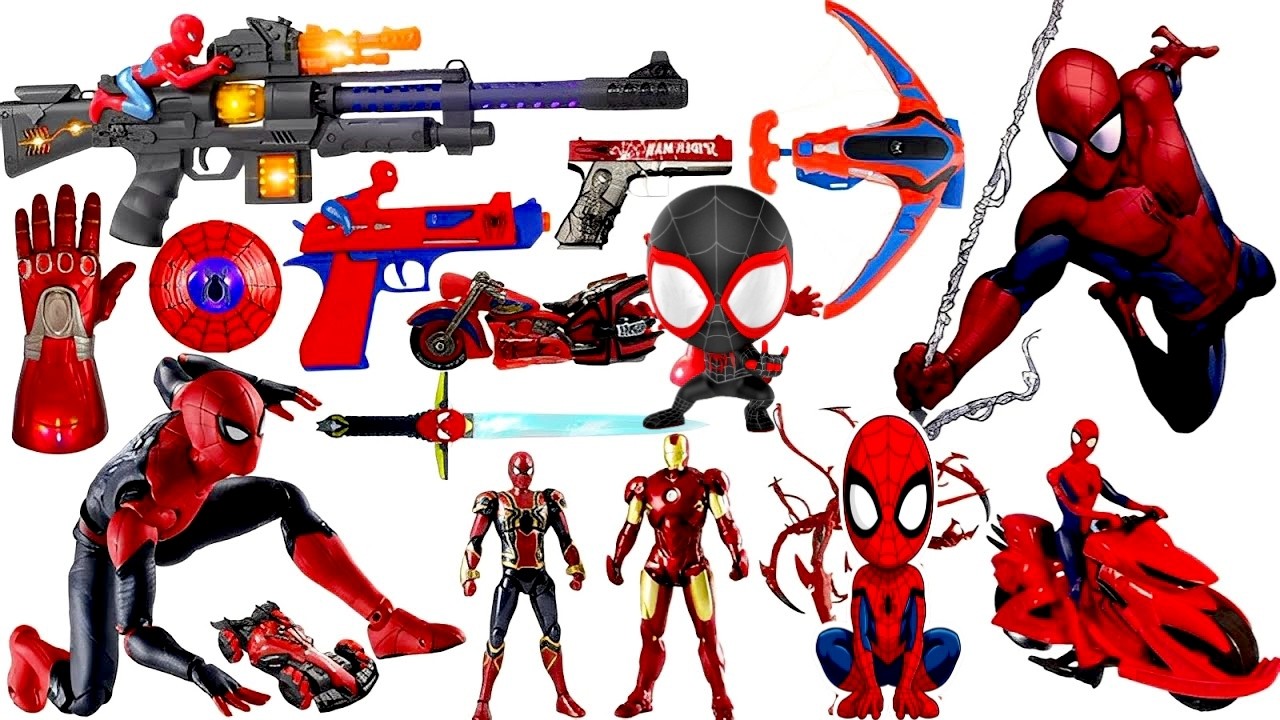 Marvel Toy Series Unboxing, Popular Spider-Man Toy Car, Marvel Popular Action Toys Gun