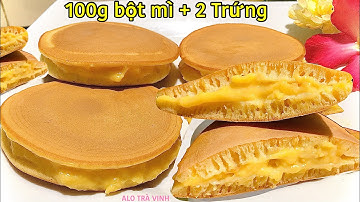 Cách làm Bánh Rán- Bánh Kép Nhân Kem Trứng bằng chảo thơm ngon chỉ với 10k- Creamy donuts