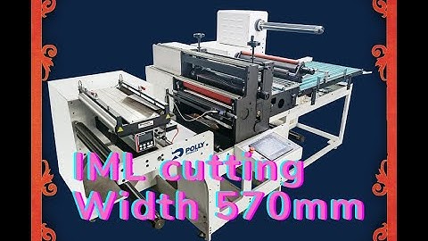 2021, D570 IML finishing machine, in mold label converting equipment with 570mm die-cutting width