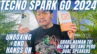 TECNO SPARK GO 2024 Unboxing and HandsOn  BUDGET PHONE PERO NAKA 128GB NA DUAL SPEAKERS PA!