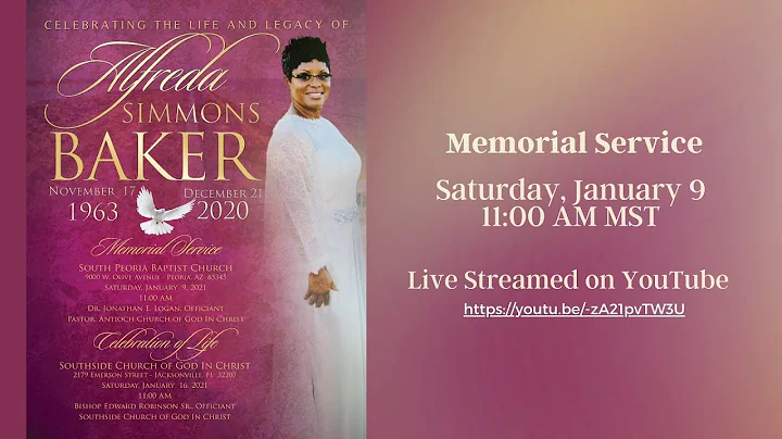Alfreda Baker- Celebration of life