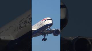 British Airways G-XWBI Airbus A350 at London Heathrow Airport #shorts #lhr