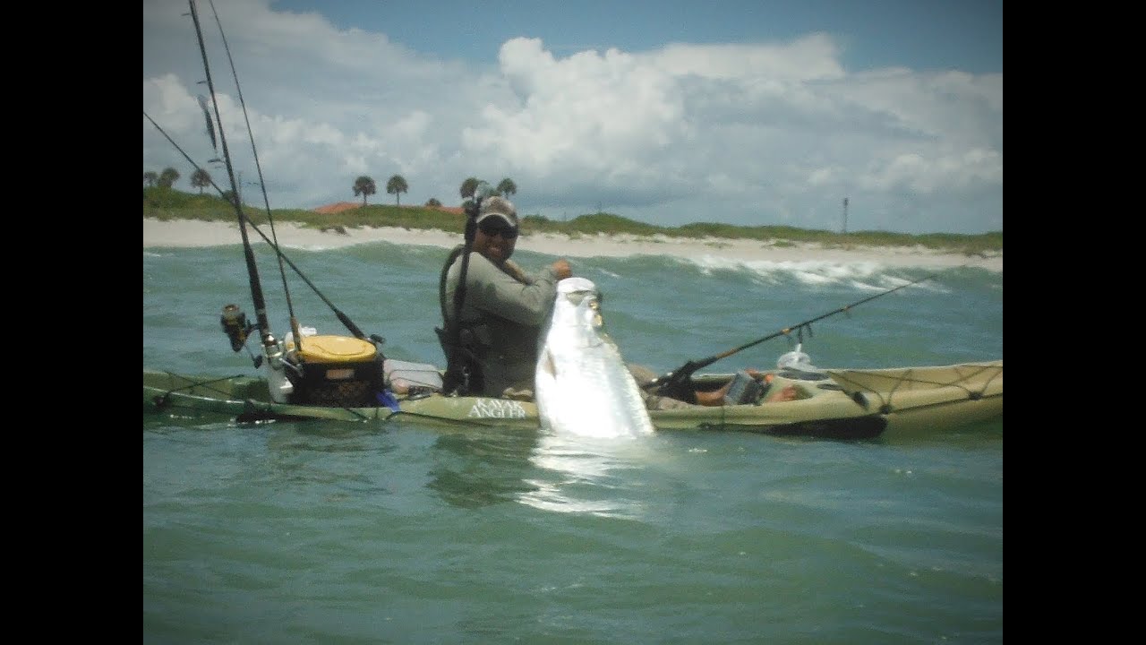 Huge Tarpon From A Kayak - YouTube