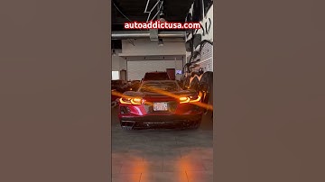 Clear C8 Taillights sequential @AutoAddictUSA #autoaddictusa #c8corvette #corvettec8 #corvette
