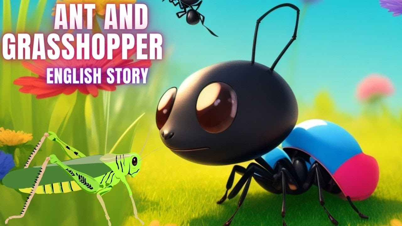 The Ant and The Grasshopper | Bedtime Story for Kids | English Cartoon Story | Cartoon Ant 