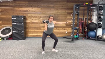 Dumbbell Offset Front Rack Squat