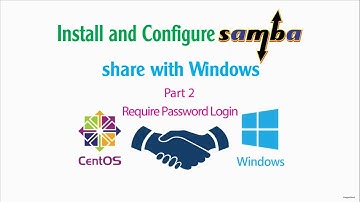 Install and Configure Samba on CentOS 7 ( Require Password )