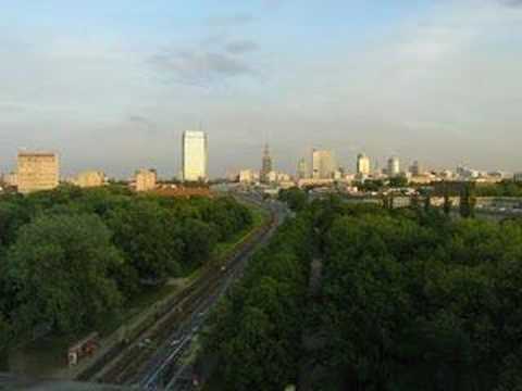 Warsaw at sunset