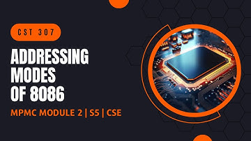Addressing Modes of 8086 | CST307 | MPMC MODULE 2 | KTU | Anna Thomas | SJCET