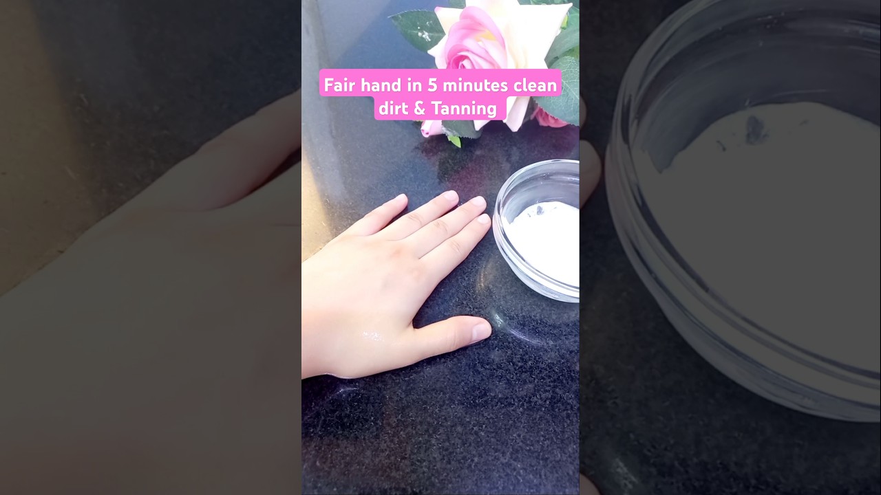 Get fair hand permanently At home /Clean all dirt and Tanning From hand /Most Easy
