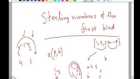 Mod-05 Lec-40 Sterling Numbers