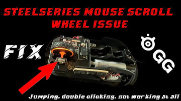 Steelseries mouse scroll wheel issue. FIXED! Jumping, double scrolling, not working at all.