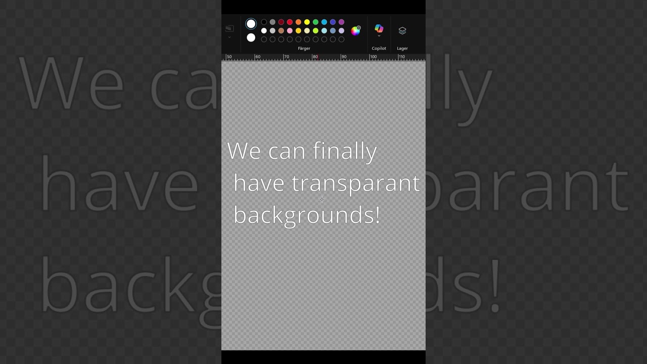 New MS paint update! Transparent background! 