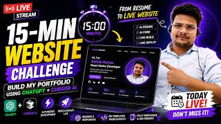 🔥 LIVE: Build a Portfolio Website in 15 Minutes | Resume ➜ Website with ChatGPT + Cursor AI