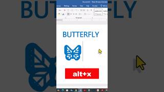 How to Insert Butterfly Symbol in MS Word