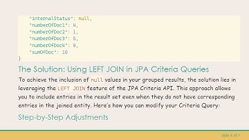 Handling null Values in JPA Criteria API: Grouping with Ease