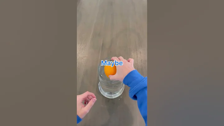 Will An Orange Sink Or Float?! 🤨 #shorts