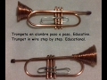 Trompeta en alambre paso a paso. Educativo. - Trumpet in wire step by step. Educational.