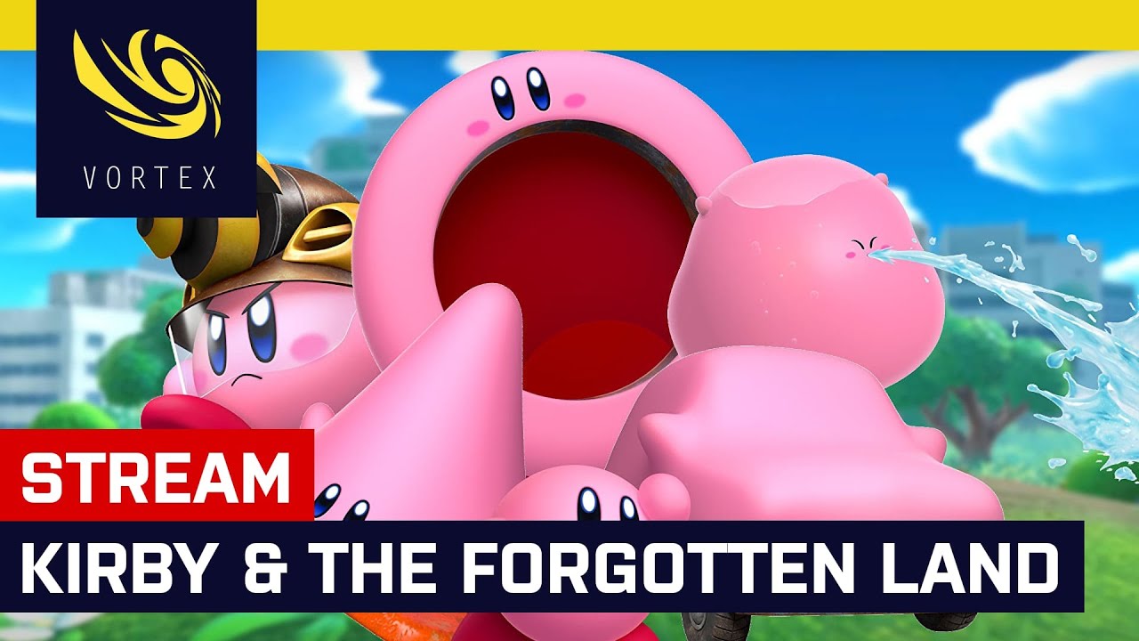 Hrajeme živě Kirby and the Forgotten Land. První stream s Honzou Modrákem na Vortexu