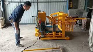 QTM4 30A  mobile concrete block brick making machine#brickmakingmachine #blockmakingmachine
