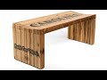 Pallet Wood Slat Bench