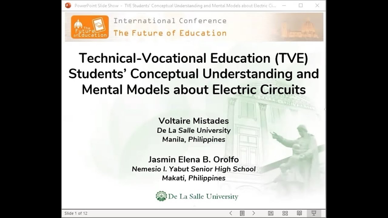 Tve Subject Technical-Vocational Education (TVE) High School Studentsβ Conceptual ...